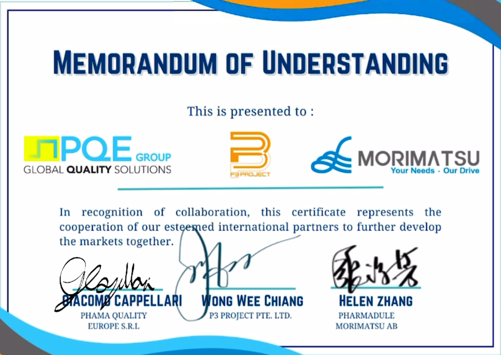 MOU TO CREATE VALUE FOR THE PHARMA INDUSTRY